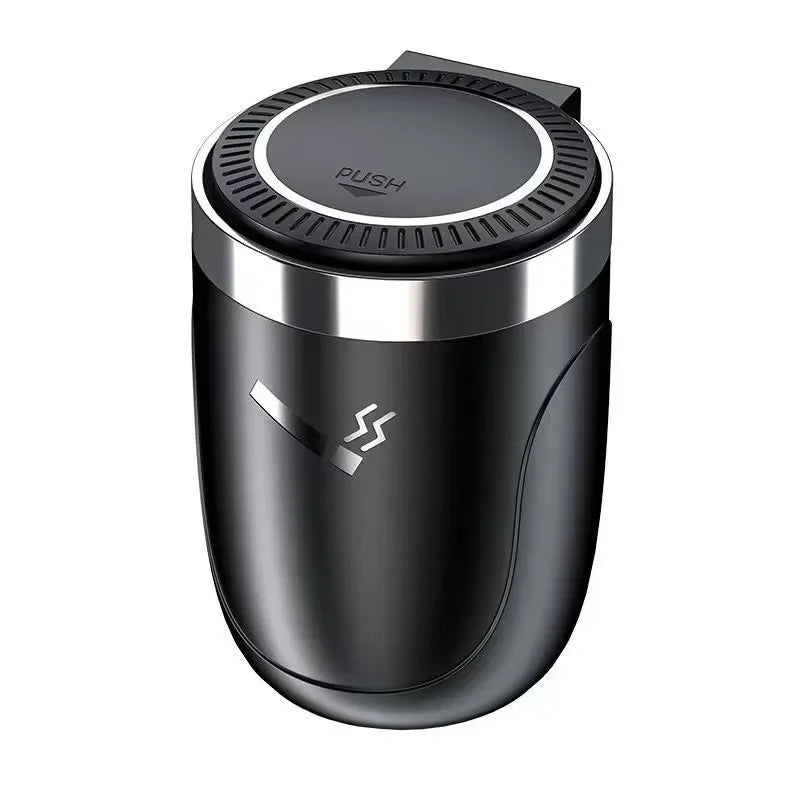 Car ashtray Multi-purpose vehicle with cover Creative Metal automatic ashtray with light Car interior accessories Auto parts