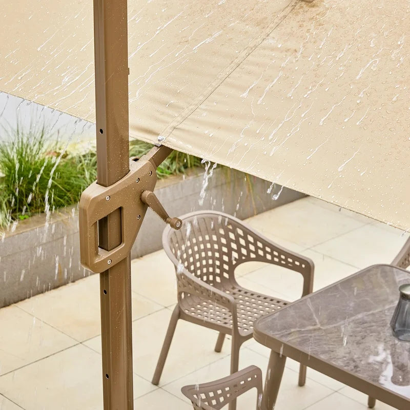 2025 Waterproof Patio Garden Outdoor Umbrella with Solar-Powered LED Lights