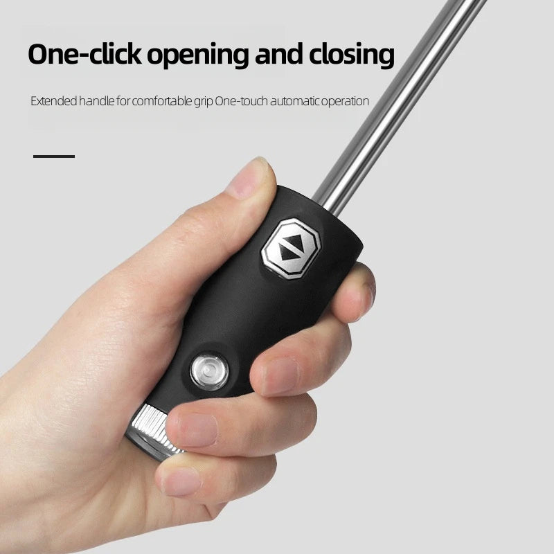 Automatic Umbrella with Reflective Stripe Reverse Led Light Umbrella For BYD Atto 3 Tang F3 E6 Yuan Plus Song Max F0 Qin G3 I3