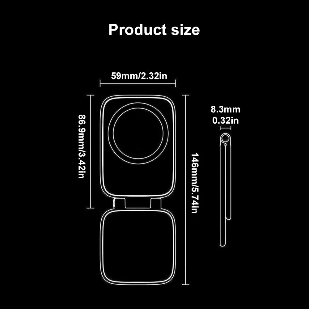 2026 New Dual Car Magnetic For Magsafe Phone Holder Foldable Anti-shake Navigation Vehicle Mounted Mobile Stand Ultra thin